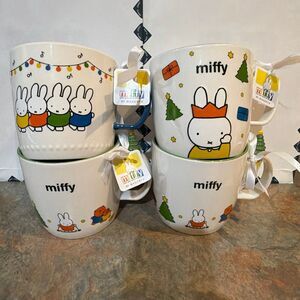 Miffy by Magenta Set of 4 Mugs New